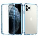 iPhone 11 Pro Max Case Reinforced Corner TPU Bumper Anti Yellow Clear Blue