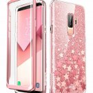 Galaxy S9 Plus Case FullBody Protection Glitter TPU Bumper Polycarbonate Pink