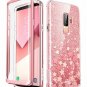 Galaxy S9 Plus Case FullBody Protection Glitter TPU Bumper Polycarbonate Pink