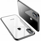 iPhone Xs Max Case Crystal Clear Soft Silicone TPU Thin Cover Slim Gel Black