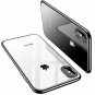 iPhone Xs Max Case Crystal Clear Soft Silicone TPU Thin Cover Slim Gel Black