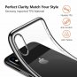 iPhone Xs Max Case Crystal Clear Soft Silicone TPU Thin Cover Slim Gel Black