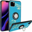 iPhone 11 Pro Max Case Ring Kickstand TPU Shockproof Protective Flower