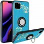 iPhone 11 Pro Max Case Ring Kickstand TPU Shockproof Protective Flower