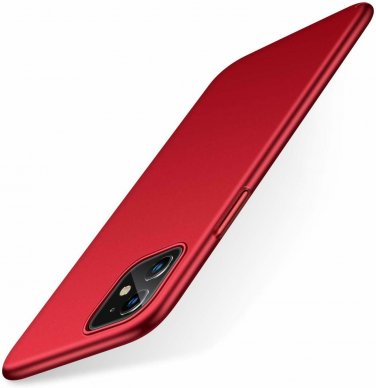 Case for iPhone 11 Hard Plastic PC UltraThin with Matte Finish Coating Grip Red