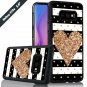 For Galaxy S10e Case Shockproof AntiSkid Durable rubber bumper White Black Heart