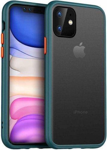Case  for iPhone 11 Military Grade Drop Tested shockproof Silicone Bumper Green