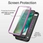 iPhone 7/8 Plus Case Full Body with Builtin Screen Protector Shockproof Purple