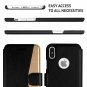 iPhone Xs Max Wallet case Durable and Slim Lightweight with Faux Leather Golden