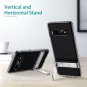 Case for Galaxy S10 Metal Kickstand Compatible Vertical Horizontal Stand Clear