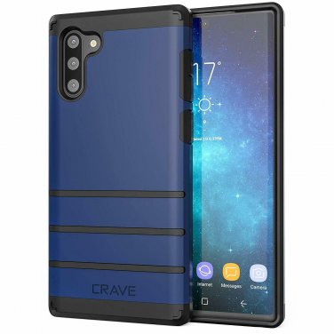 Case for Galaxy Note 10  Crave Strong Guard Protection is lightweight slim Navy