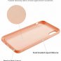 iPhone X/Xs Case Liquid Silicone with Ring Holder Kickstand Soft Slim Coral