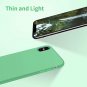 iPhone X Case Silky and Soft Premium Soft Silicone Rubber Protective Spearmint