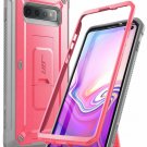 For Galaxy S10 Plus Case FullBody Dual Layer Rugged Holster  Kickstand Pink