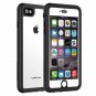 iPhone 7/8 Clear Case Waterproof Shock Absorbing Protective Transparent Black