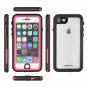 iPhone 7/8 Clear Case Waterproof Shock Absorbing Protective Transparent Pink