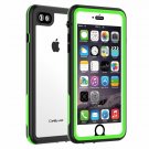 iPhone 7/8 Case Waterproof Shock Absorbing Protective Transparent Lime Green