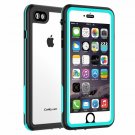 iPhone 7/8 Case Waterproof Shock Absorbing Protective Transparent Ocean Blue