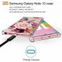 Samsung Galaxy Note 10 Case FullBody Protective Flexible TPU Purple Flower