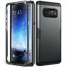 For Galaxy Note 8 Case Full Body Heavy Duty Protection Shockproof Metallic Black