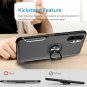 Samsung Galaxy Note 10 Case Stylish Dual Layer Hard PC Back Kickstand Black