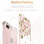 iPhone 7/8 Case Flower Pattern Soft Flexible TPU Ultra Thin Cherry Blossom/Pink