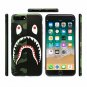 iPhone 7/8 Plus Case Shark Face Luxury Flexible Durable TPU Cover Half Camo