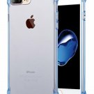 For iPhone 7/8 Plus Case Crystal Shock Absorption Technology Bumper Clear Blue