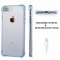 For iPhone 7/8 Plus Case Crystal Shock Absorption Technology Bumper Clear Blue