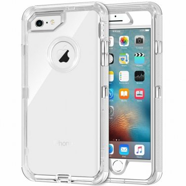 iPhone 6/6s Plus Case 3in1 Hybrid Heavy Duty Defender Shock AbsorptionTransparen