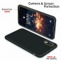 Case For iPhone XR Soft Liquid Silicone Slim Rubber Shockproof Protective Black