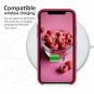 Case For iPhone XR Liquid Silicone Slim Rubber Shockproof Protective Rose Red