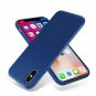 iPhone X Case Silky Soft Premium Soft Silicone Rubber Full Body Delft Blue