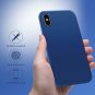iPhone X Case Silky Soft Premium Soft Silicone Rubber Full Body Delft Blue
