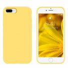 Case for iPhone 8/7 Plus Soft Silicone Rubber FullBody Protective Bumper Yellow