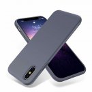 iPhone X Case Silky and Premium Soft Silicone Rubber Protective Lavender