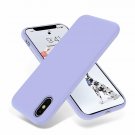 iPhone X Case Silky Soft Premium Silicone Rubber Protective Light Purple