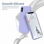 iPhone X Case Silky Soft Premium Silicone Rubber Protective Light Purple