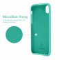 iPhone X Case Silky and Soft Premium Soft Silicone Rubber Protective Egg Blue