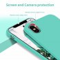 iPhone X Case Silky and Soft Premium Soft Silicone Rubber Protective Egg Blue