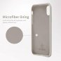 iPhone X Case Silky and Soft Premium Soft Silicone Rubber Protective White Stone