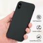 Case for iPhone Xs Max Silicone Gel Rubber Full Body Protection Shockproof Black