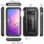 For Galaxy S10e Case FullBody Dual Layer Rugged with Holster Kickstand Black