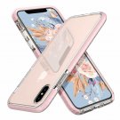 iPhone X/Xs Case Clear Thin Slim Anti Yellow Anti Scratch Cover Shockproof Pink