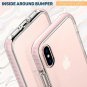 iPhone X/Xs Case Clear Thin Slim Anti Yellow Anti Scratch Cover Shockproof Pink