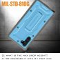 Case for Galaxy Note 10  Military Grade FullBody Rugged with Kickstand Blue