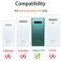 For Samsung Galaxy S10 Case Military Grade FullBody Rugged with Kickstand White