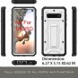 For Samsung Galaxy S10 Case Military Grade FullBody Rugged with Kickstand White
