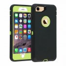iPhone 7/8 Case DustProof Shockproof DropProof ScratchResistant Black Green