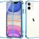 Case for iPhone 11 Reinforced Corners TPU BumperAnti Scratch Anti Yellow Blue